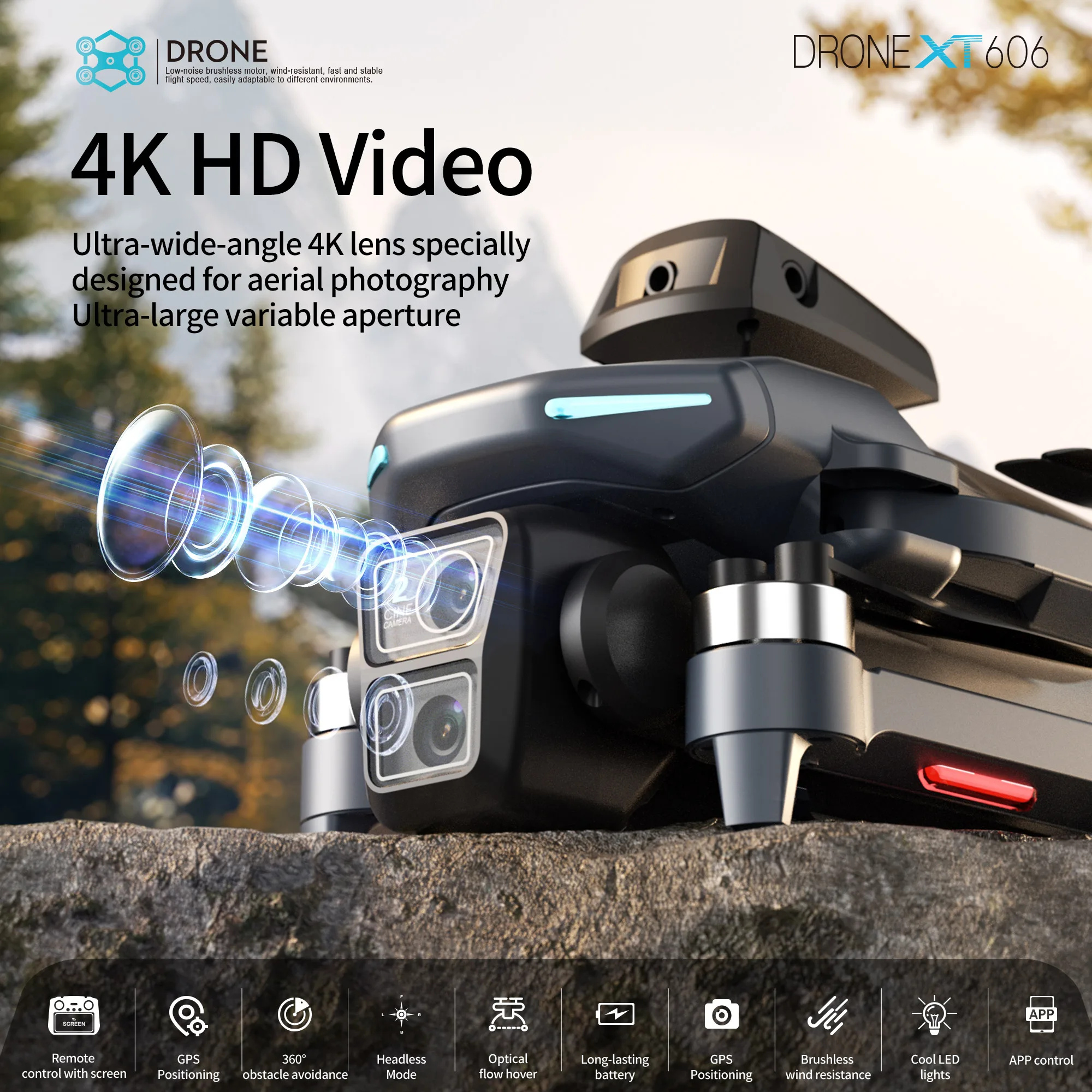 طائرة بدون طيار XT606 الأصلية  - مراجعة Fpv Drone Kit وسعره