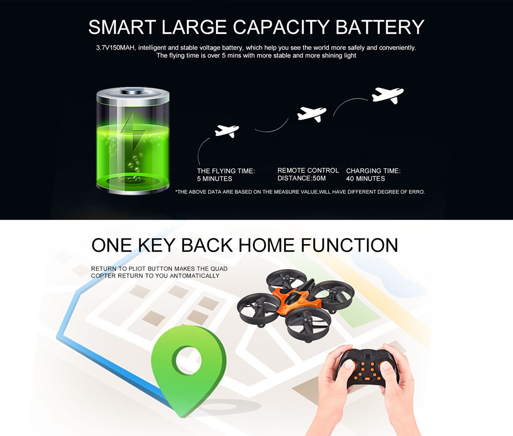 طائرة درون صغيرة بتحكم عن بعد  - مراجعة Eachine Drone E010 وسعره